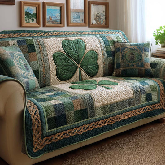 Irish Clover Quilted Sofa Cover GFTOYC3168