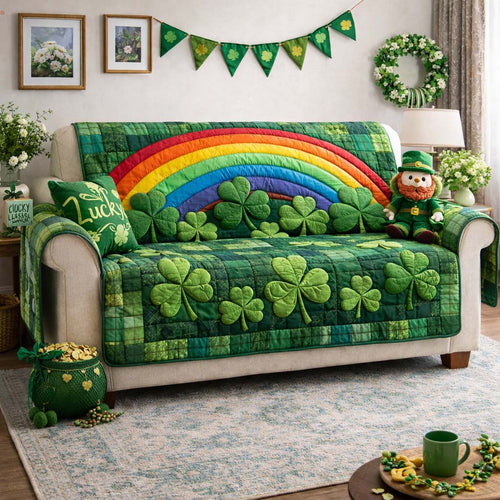 Irish Clover Quilted Sofa Cover GFTOYC3169
