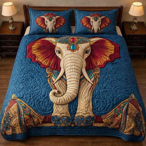Gentle Jumbo 3-Piece Quilted Bedding Set GFTOYC3172