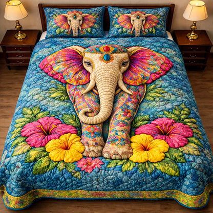 Gentle Jumbo 3-Piece Quilted Bedding Set GFTOYC3173