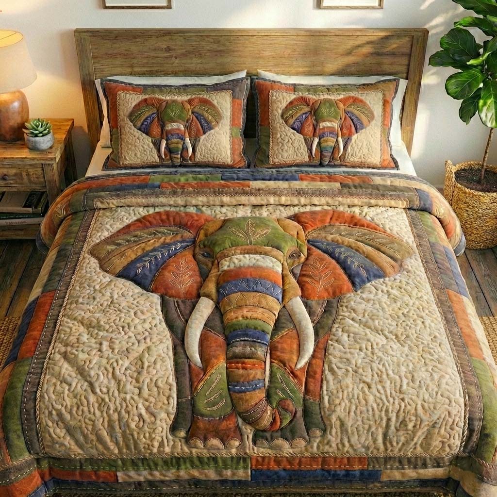 Gentle Jumbo 3-Piece Quilted Bedding Set GFTOYC3174