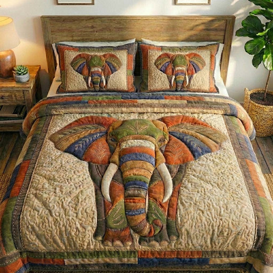 Gentle Jumbo 3-Piece Quilted Bedding Set GFTOYC3174
