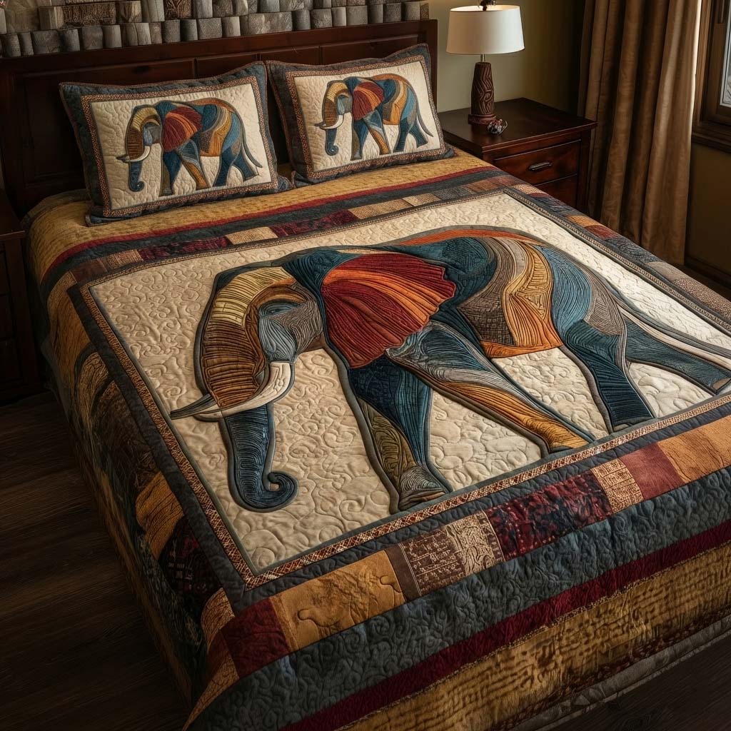 Gentle Jumbo 3-Piece Quilted Bedding Set GFTOYC3175