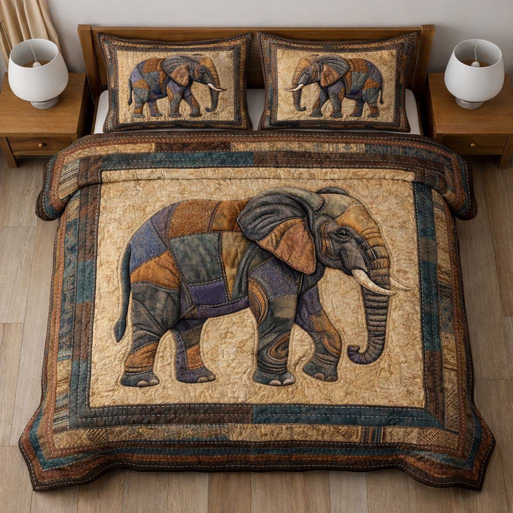 Gentle Jumbo 3-Piece Quilted Bedding Set GFTOYC3176