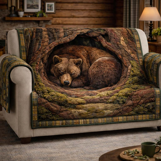Noble Bear Quilted Sofa Cover GFTOYC3203