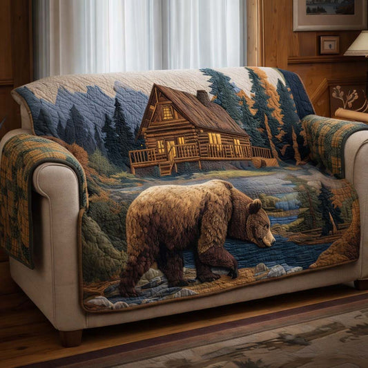 Noble Bear Quilted Sofa Cover GFTOYC3204