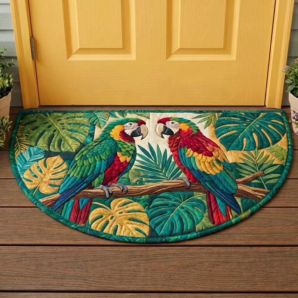 Parrot Tropical Quilted Welcome Mat GFTOYC3209