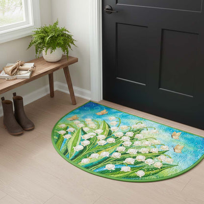 Lily of the Valley Quilted Welcome Mat GFTOYC3236