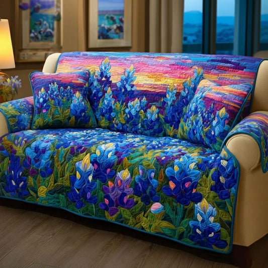 Texas Bloom Quilted Sofa Cover GFTOYC3239