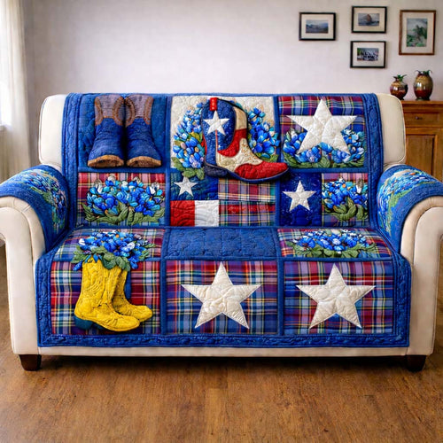 Texas Bloom Quilted Sofa Cover GFTOYC3241