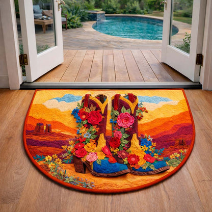 Cowboy Boots Quilted Welcome Mat GFTOYC3271