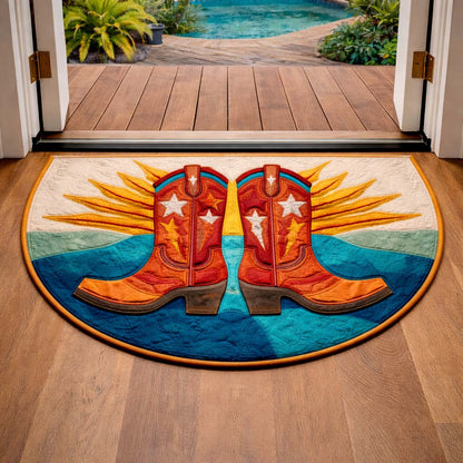 Cowboy Boots Quilted Welcome Mat GFTOYC3272