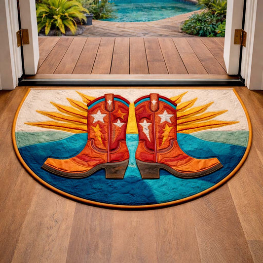 Cowboy Boots Quilted Welcome Mat GFTOYC3272