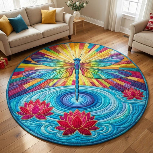 Serene Wings Quilted Round Mat GFTOYC3277