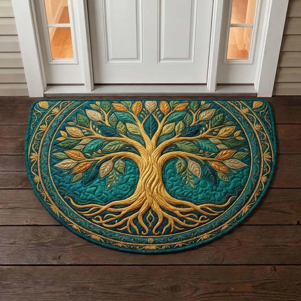 Tree of Life Quilted Welcome Mat GFTOYC3289