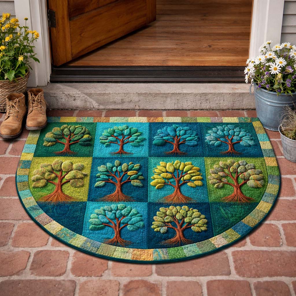 Tree of Life Quilted Welcome Mat GFTOYC3294