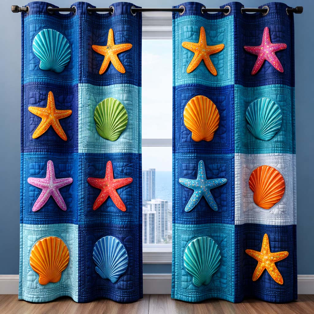 Sacred Sea Quilted Curtains GFTOYC3323