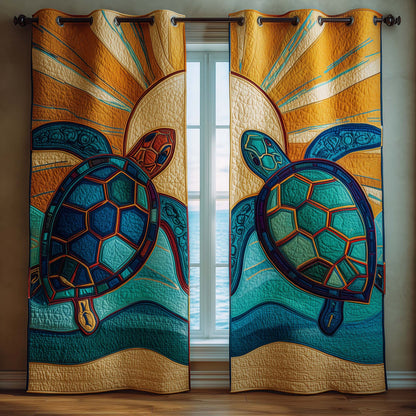 Sacred Sea Quilted Curtains GFTOYC3328