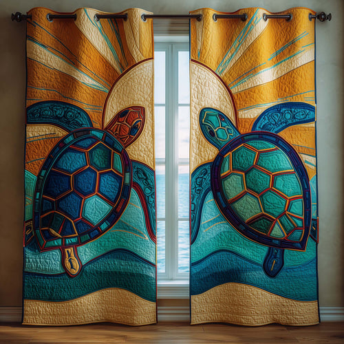 Sacred Sea Quilted Curtains GFTOYC3328