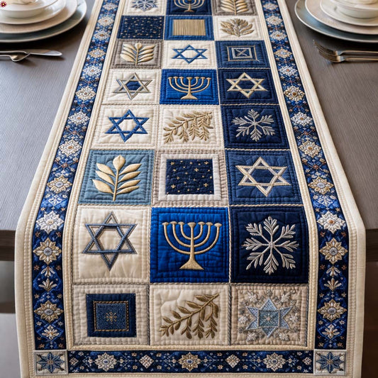 Hanukkah Quilted Table Runner GFTOYC3330