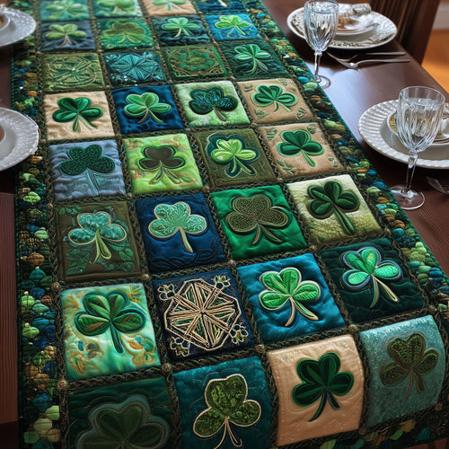 Shamrock Quilted Table Runner GFTOYC3340