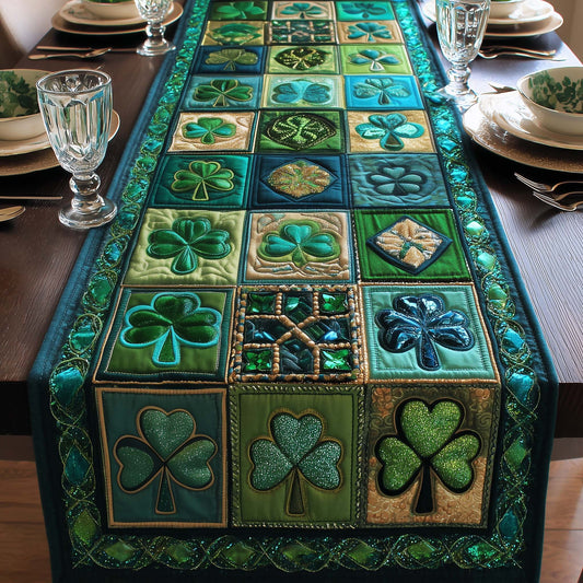 Shamrock Quilted Table Runner GFTOYC3342