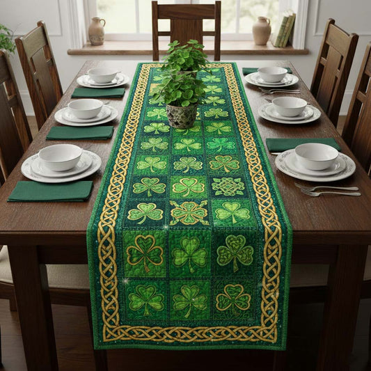 Shamrock Quilted Table Runner GFTOYC3346