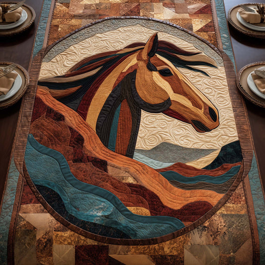 Prairie Horse Quilted Table Runner GFTOYC3373