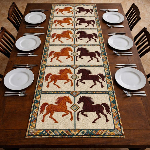 Prairie Horse Quilted Table Runner GFTOYC3374