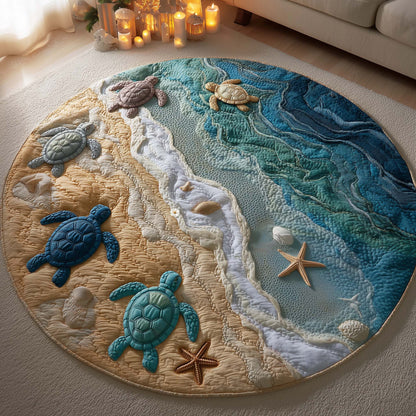 Sea Turtle Quilted Round Mat GFTOYC3387