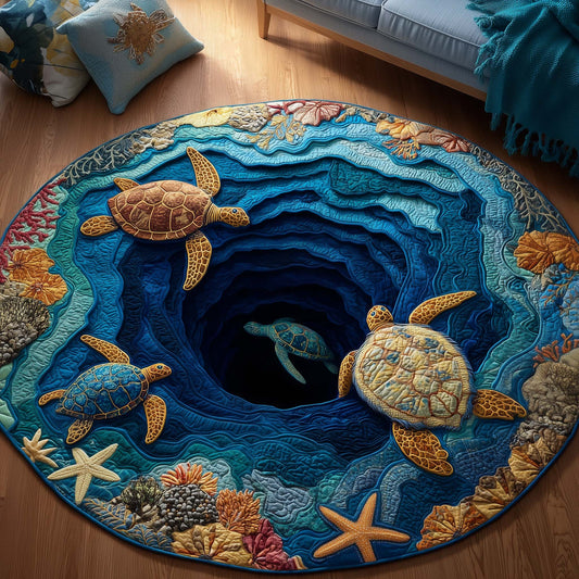 Sea Turtle Quilted Round Mat GFTOYC3389