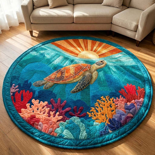 Sea Turtle Quilted Round Mat GFTOYC3391