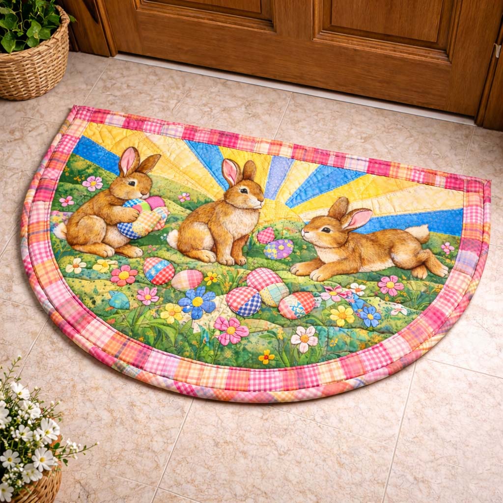 Happy Easter Quilted Welcome Mat GFTOYC3419