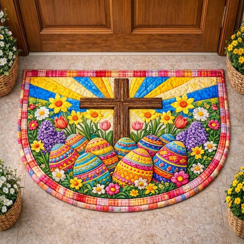 Happy Easter Quilted Welcome Mat GFTOYC3420