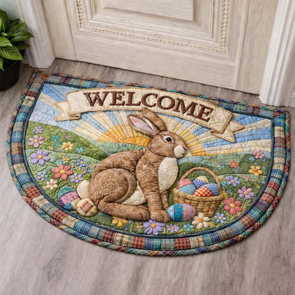 Happy Easter Quilted Welcome Mat GFTOYC3424