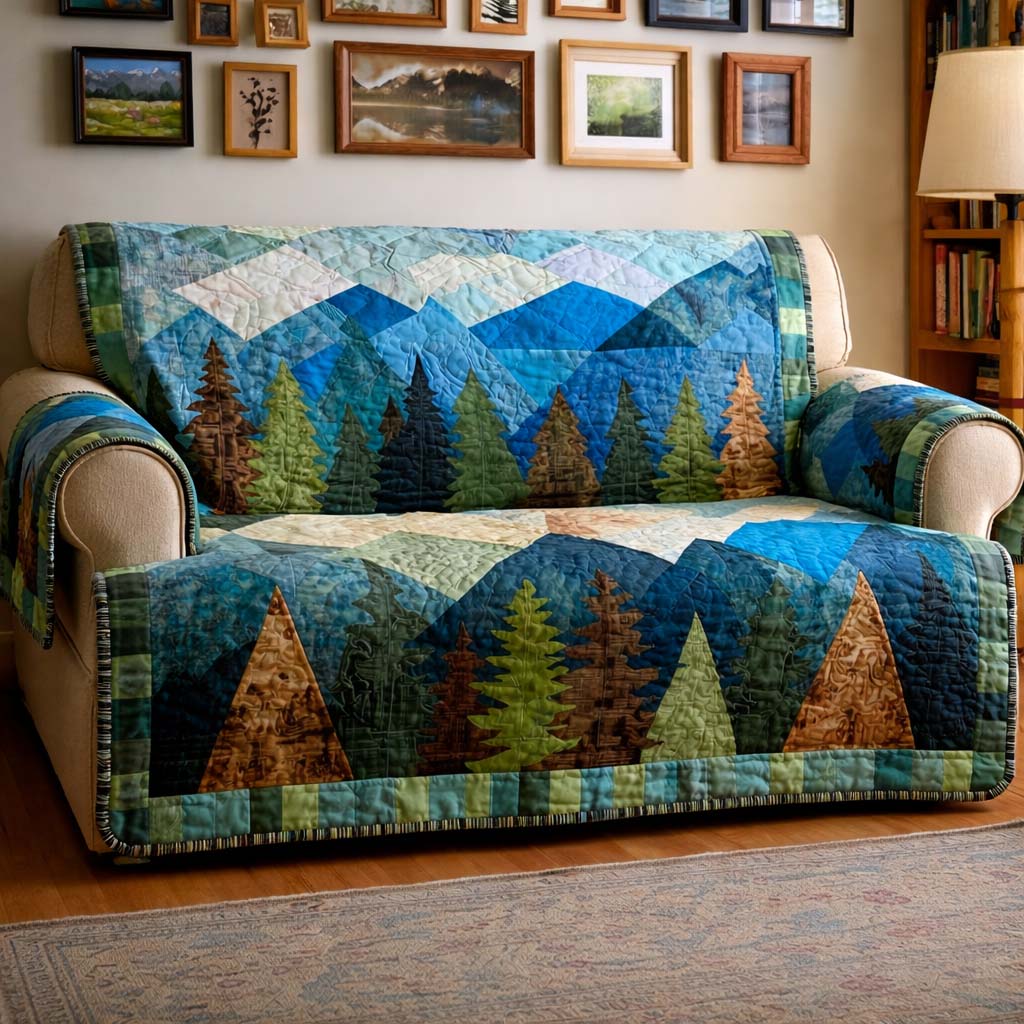 Mountain Quilted Sofa Cover GFTOYC3452