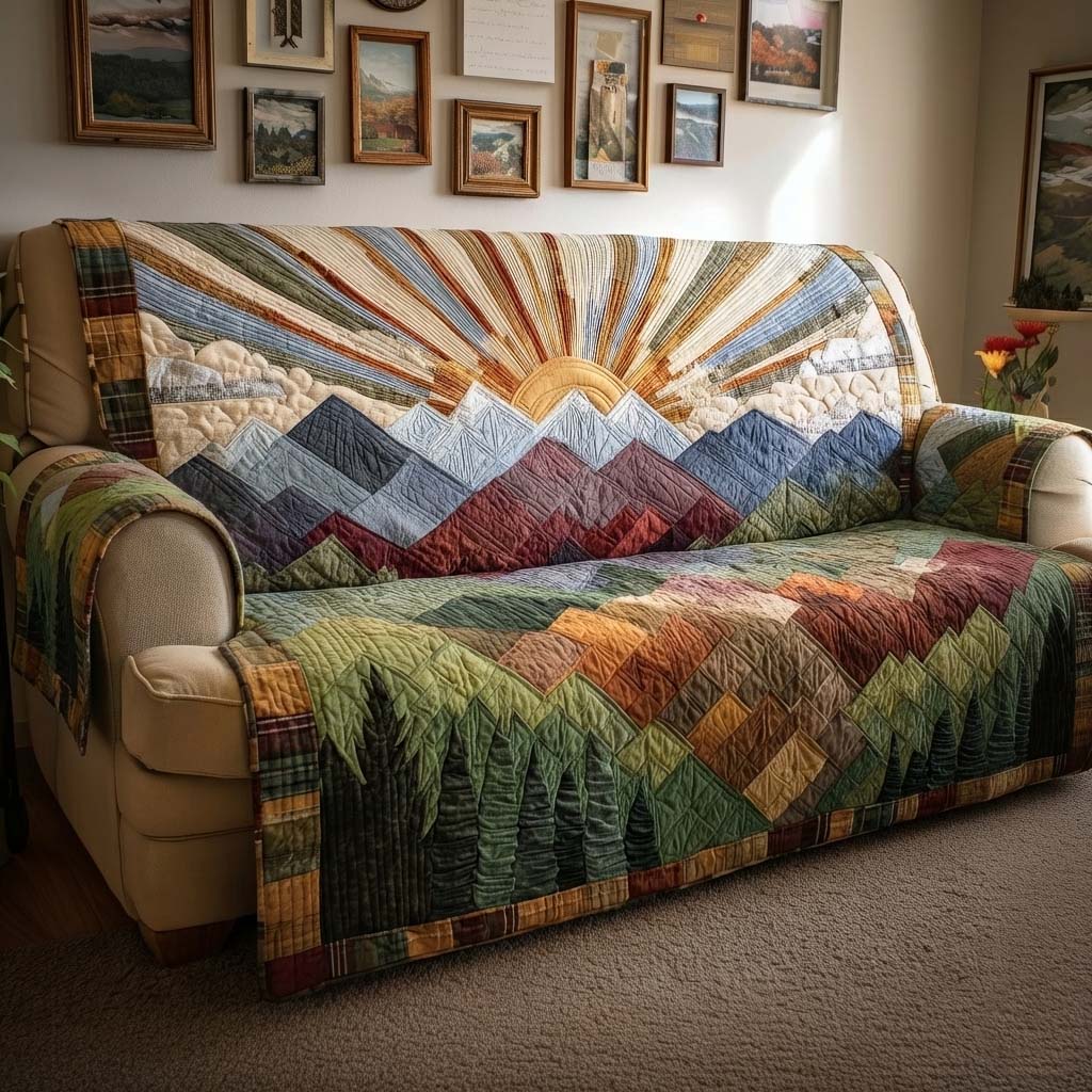 Mountain Quilted Sofa Cover GFTOYC3453