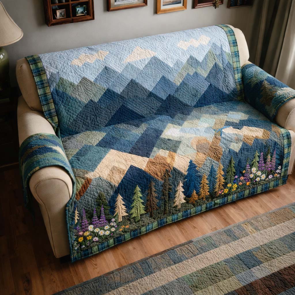 Mountain Quilted Sofa Cover GFTOYC3456