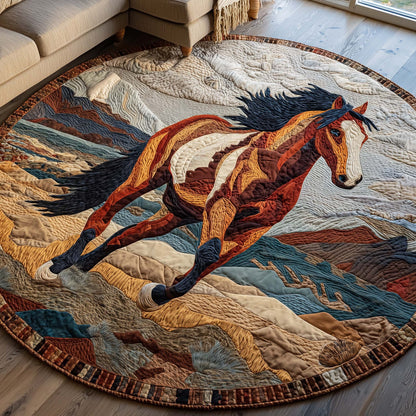 Majestic Horse Quilted Round Mat GFTOYC3482