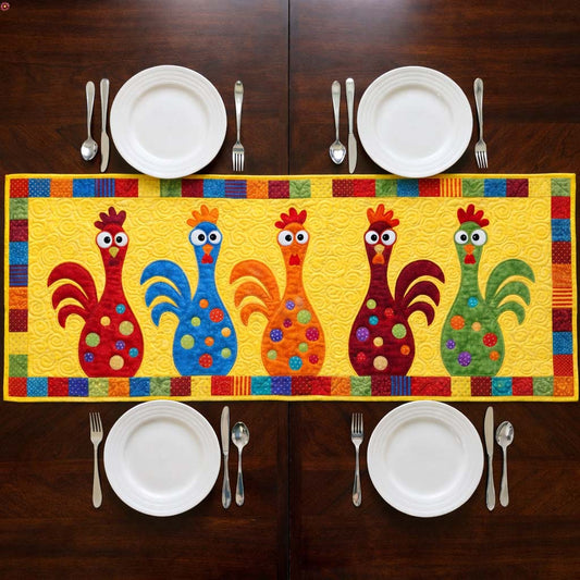 Funny Chicken Quilted Table Runner GFTOYC3535