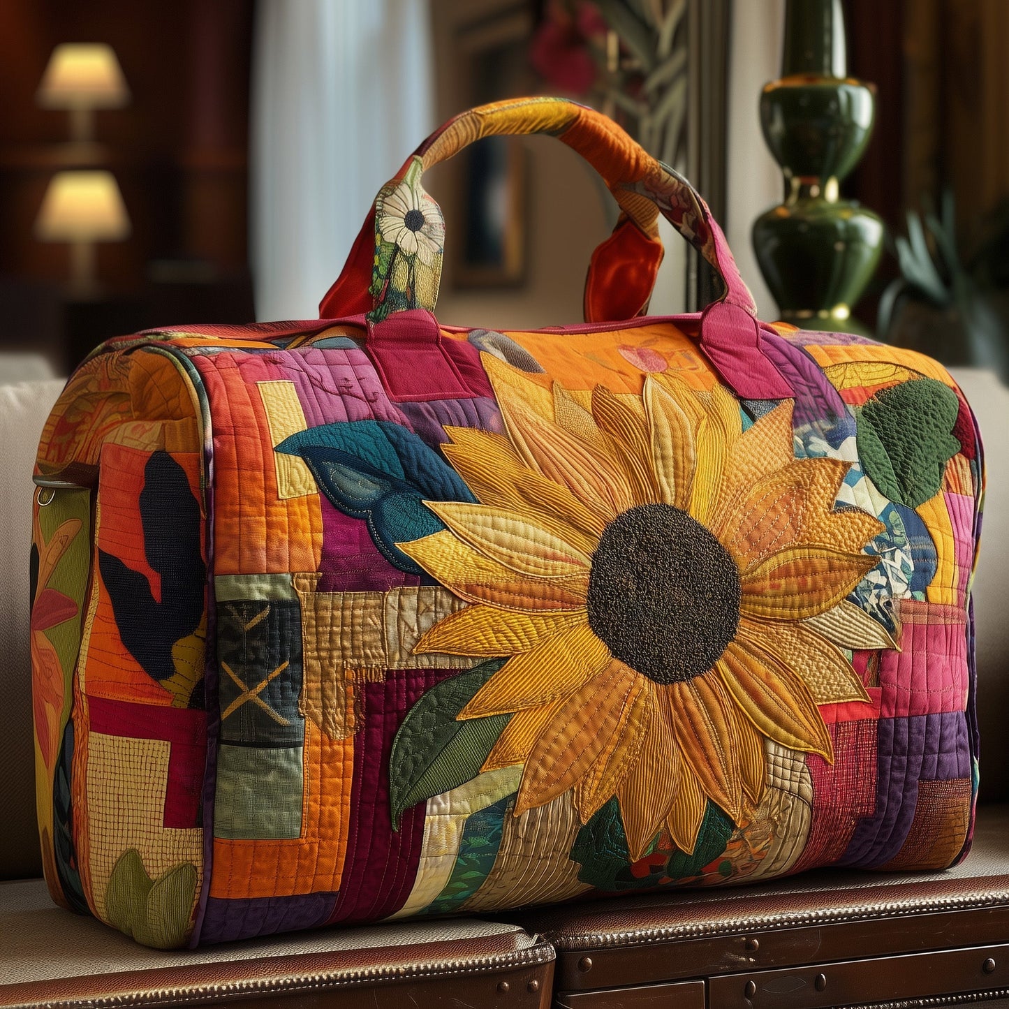 Sunflower Quilted Duffle Bag GFTOYC37
