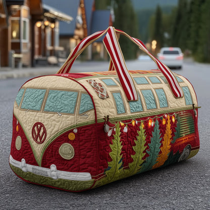 Hippie Van Chirstmas Quilted Duffle Bag GFTOYC42