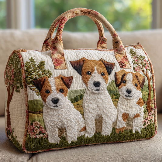 Adorable Jack Russell Quilted Duffle Bag GFTOYC46