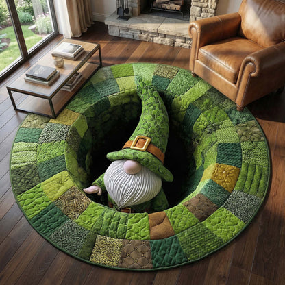 Lucky Gnome Quilted Round Mat GFTOQM3061