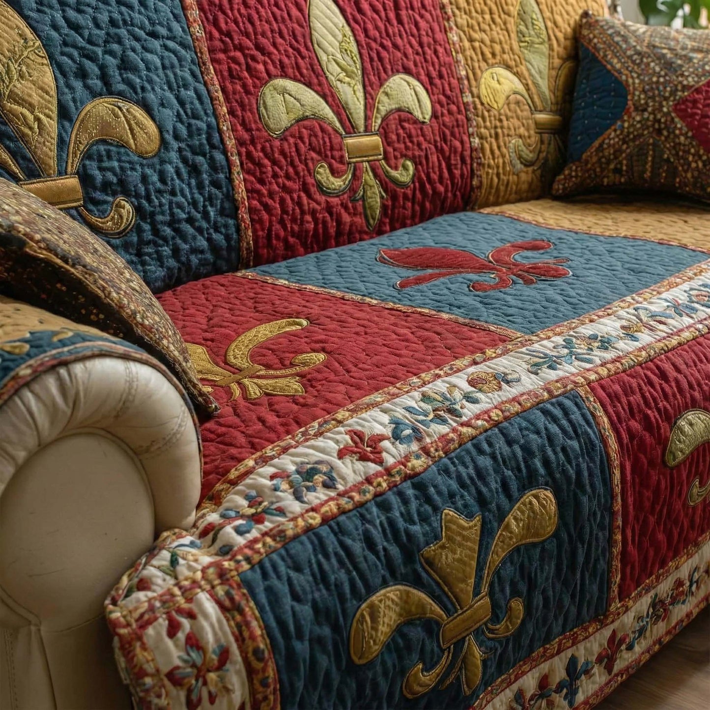 Patch Fleur Quilted Sofa Cover GFTOQM2210