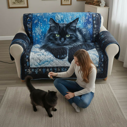 Charming Cat Quilted Sofa Cover GFTONT6281