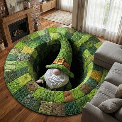 Lucky Gnome Quilted Round Mat GFTOQM3061