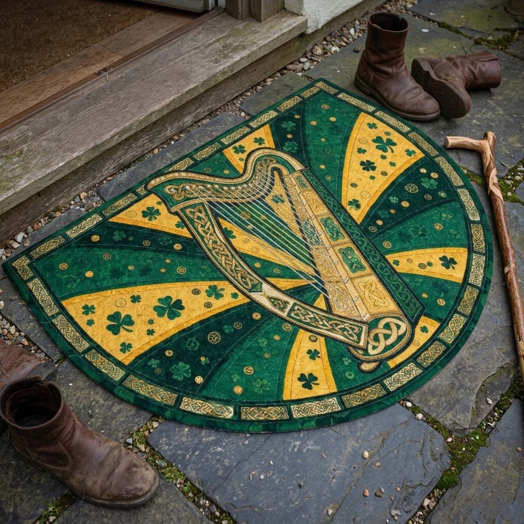 Irish Heritage Quilted Welcome Mat GFTOQA1975
