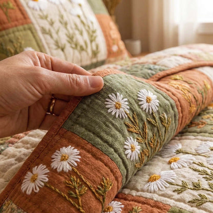 Blossom Grace 3-Piece Quilted Bedding Set GFTOQM3207