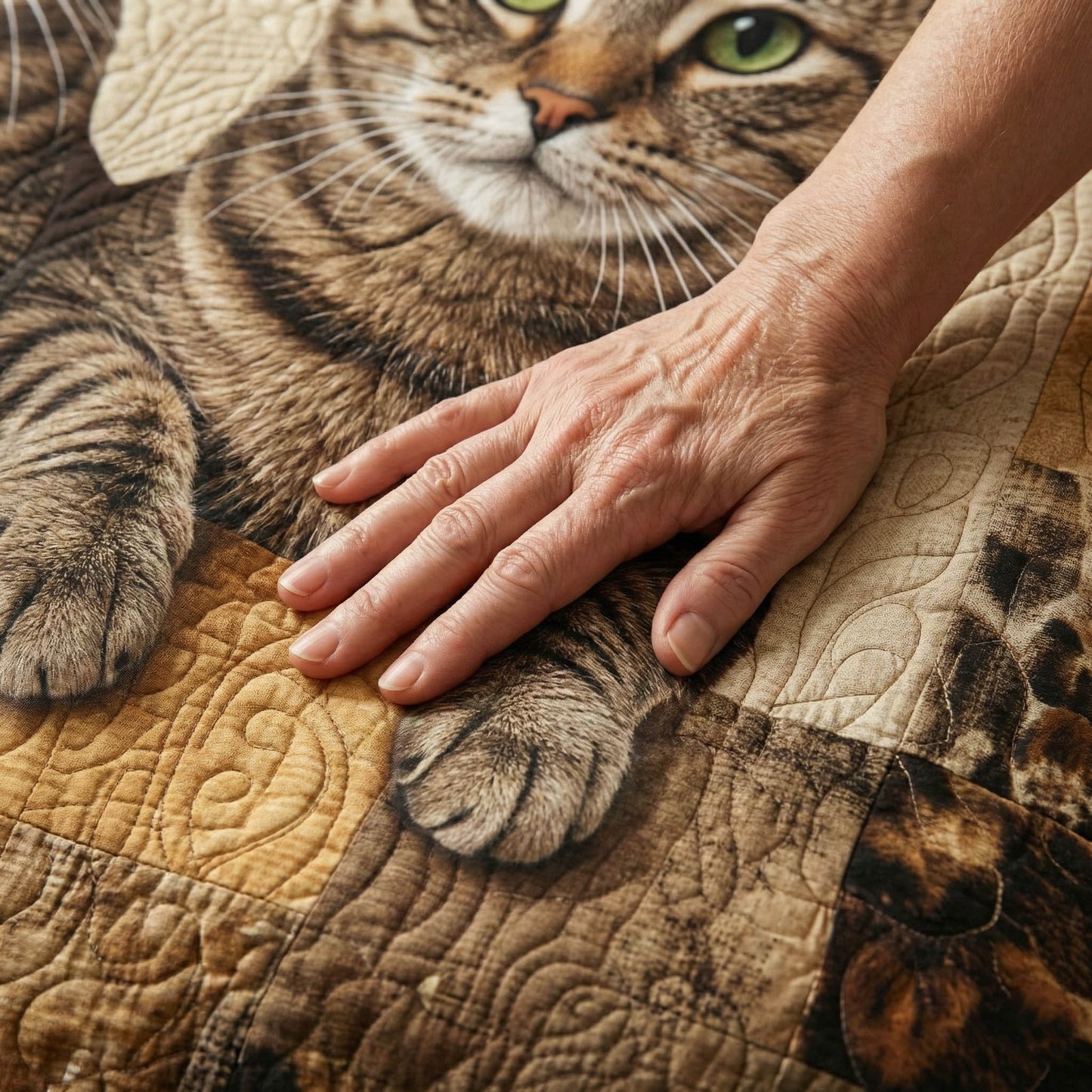 Pawfect Gang 3-Piece Quilted Bedding Set GFTONT6253